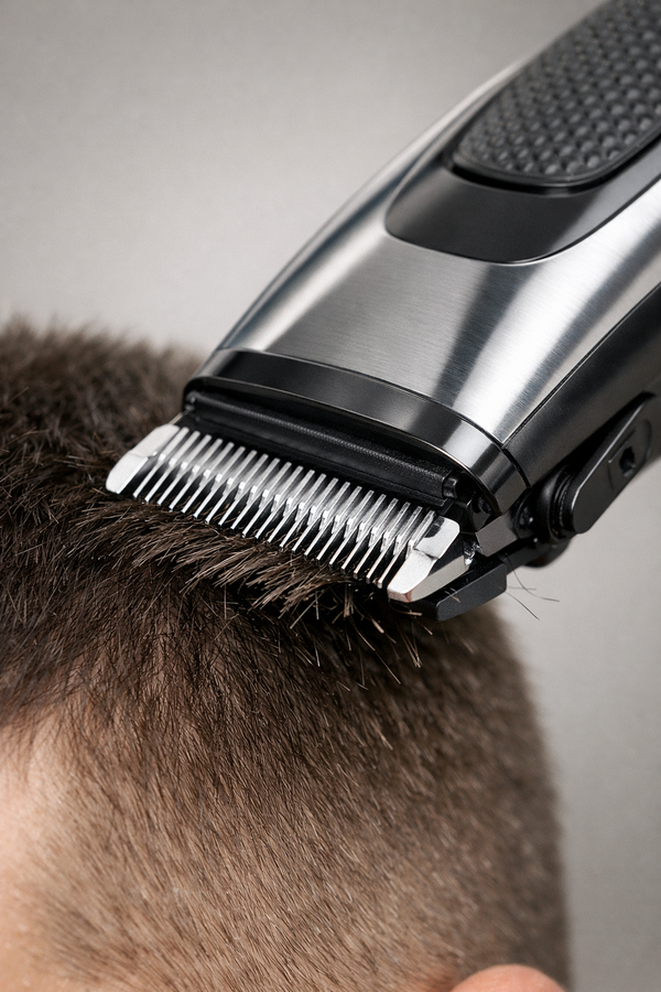 Tondeuse die haren soepel afsnijdt zonder trekken of pijn