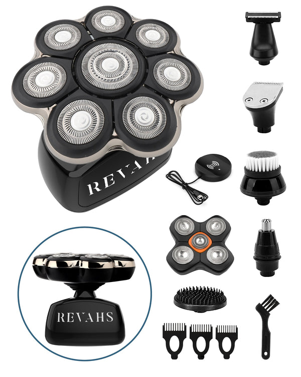 Zo scheer je je hoofd strak en veilig met de Revahs Skull Shaver Pro
