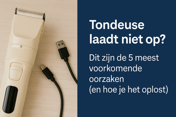 Tondeuse laadt niet op? Dit zijn de 5 meest voorkomende oorzaken (en hoe je het oplost)