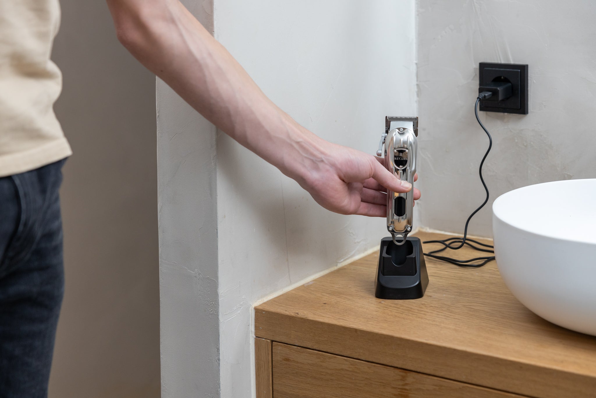 REVAHS® ClipperTwo Silver Pro - Luxe draadloze tondeuse