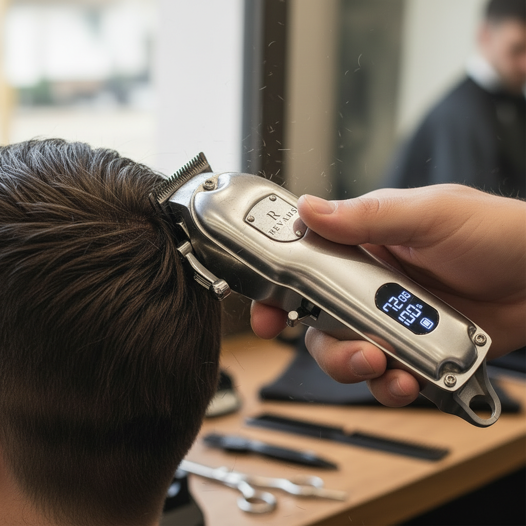 Revahs Haarschneidemaschine mit 7200 U/min in kurzem Haar